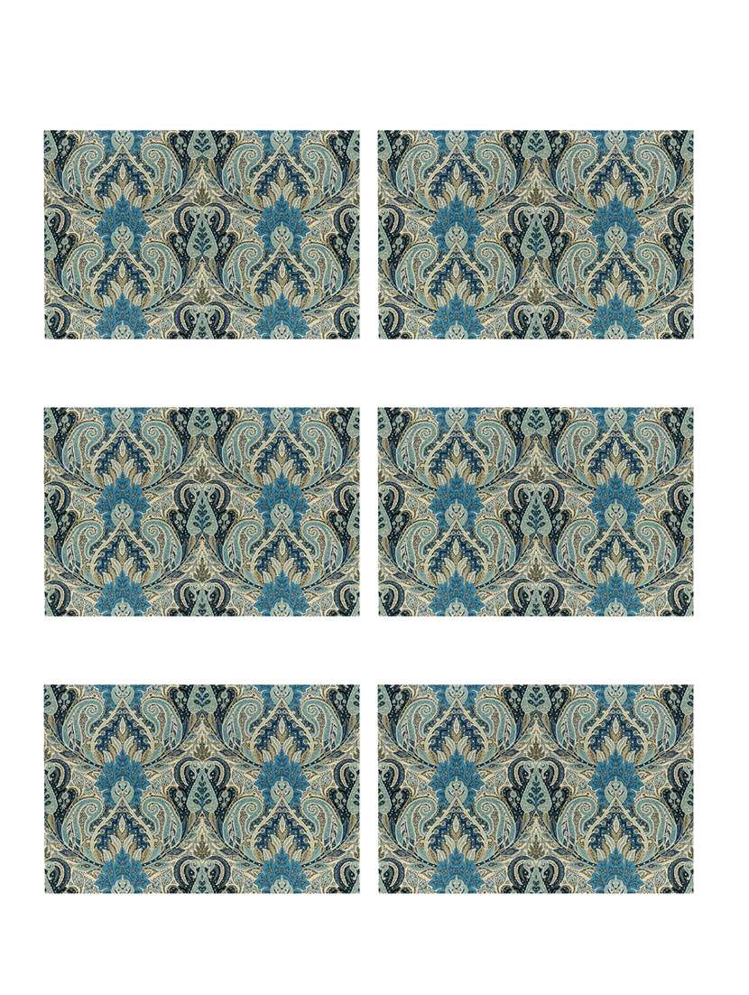 ambbi collections printed polyester set of 6 placemats - 13873530 -  Zoom Image - 0