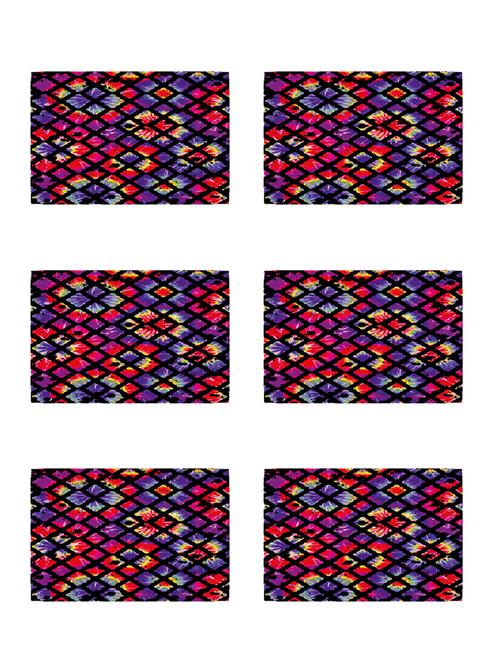 ambbi collections printed polyester set of 6 placemats - 13873537 - Standard Image - 0