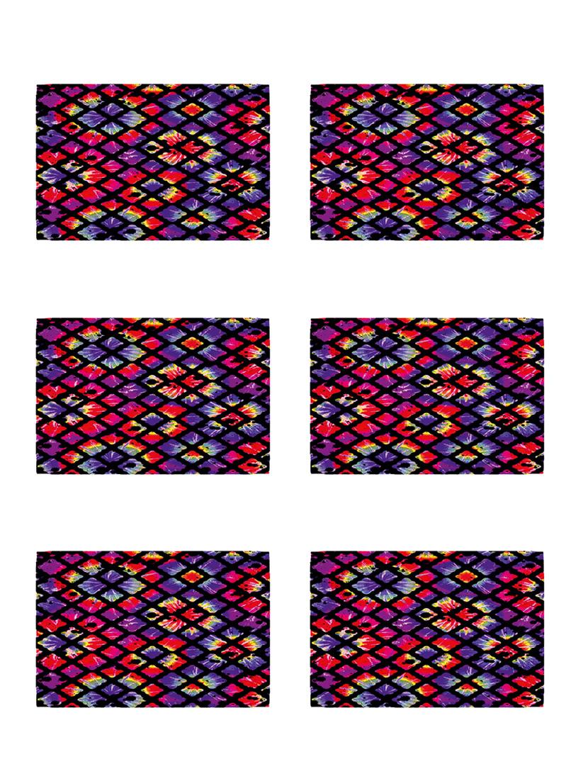 ambbi collections printed polyester set of 6 placemats - 13873537 - Zoom Image - 0