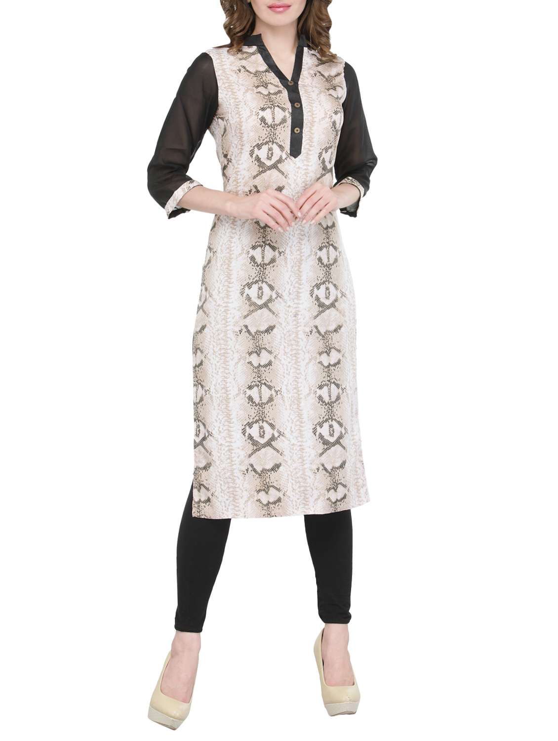 limeroad crepe kurtis
