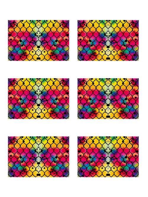 printed polyester placemat set of 6 pcs - 13879778 -  Standard Image - 0
