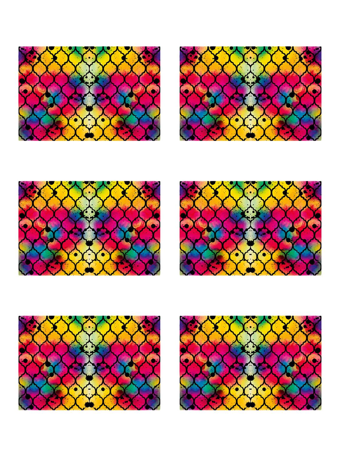 printed polyester placemat set of 6 pcs - 13879778 -  Zoom Image - 0