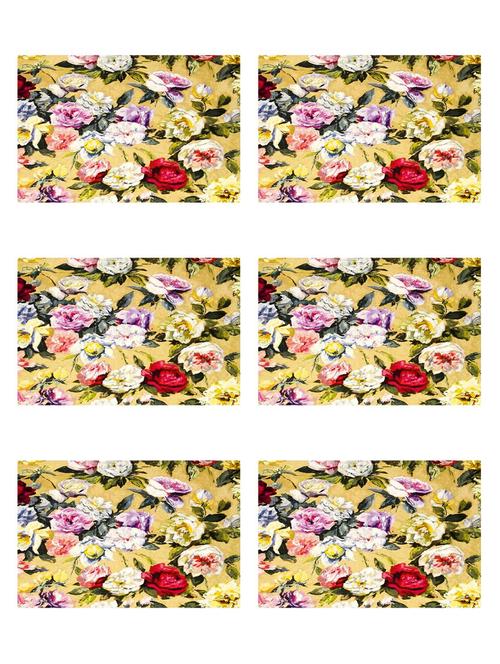ambbi collections printed polyester placemat set of 6 pcs - 13879780 - Standard Image - 0