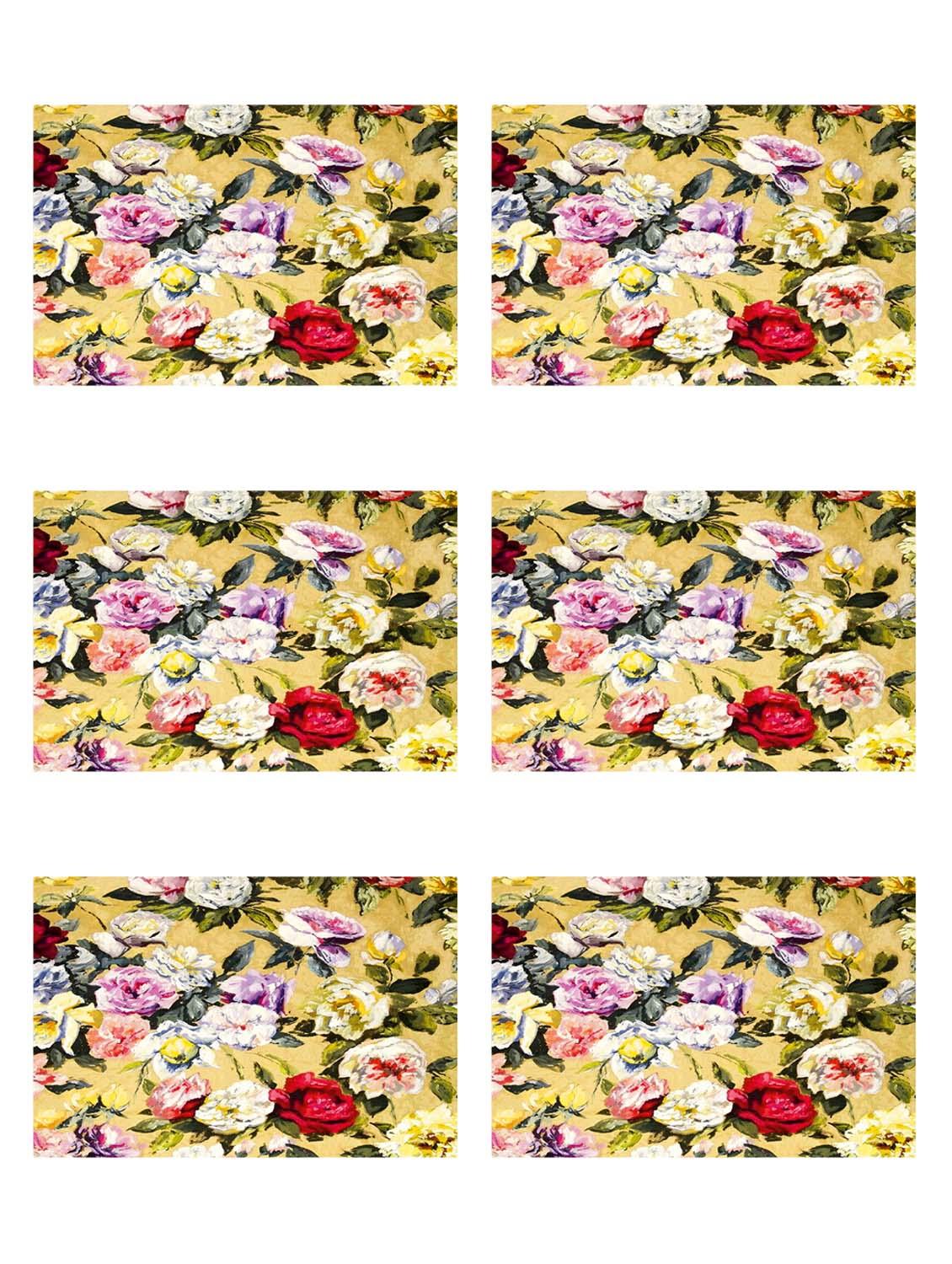 ambbi collections printed polyester placemat set of 6 pcs - 13879780 - Zoom Image - 0
