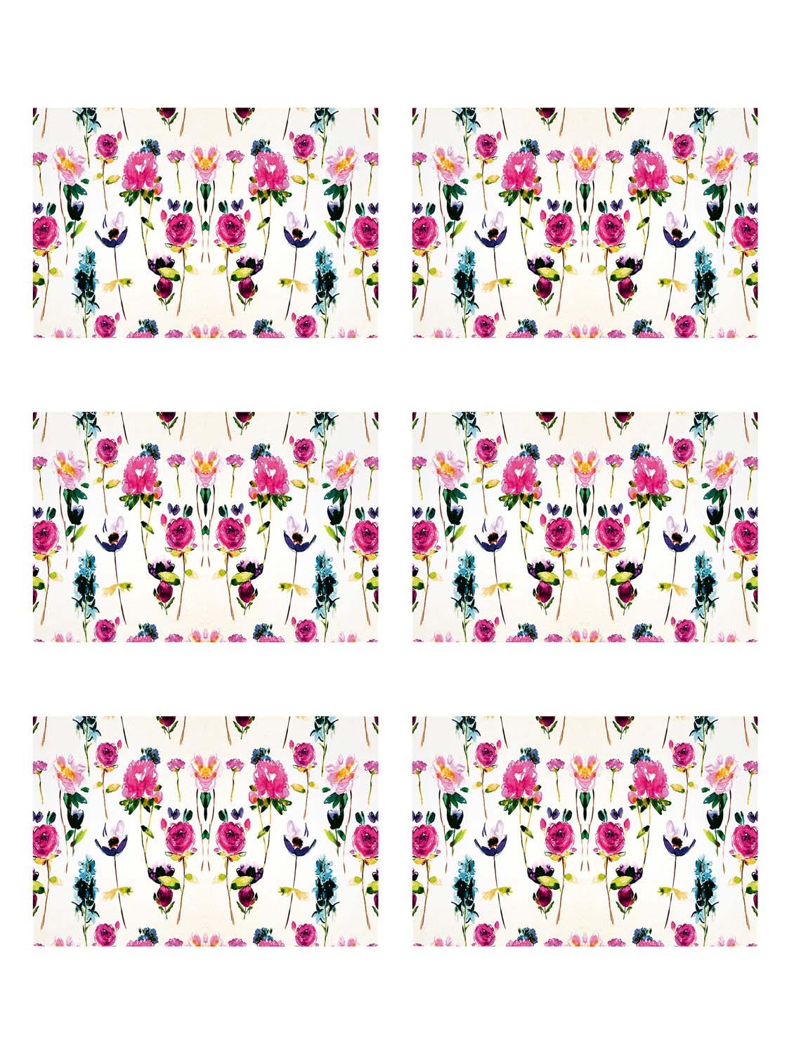 ambbi collections printed polyester placemat set of 6 pcs - 13879782 - Zoom Image - 0