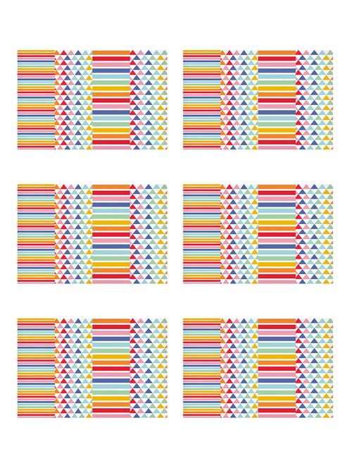 ambbi collections printed polyester placemat set of 6 pcs - 13879784 - Standard Image - 0
