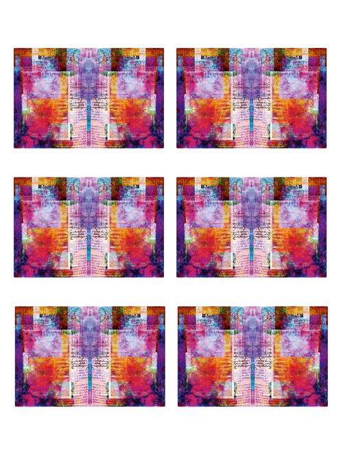 ambbi collections printed polyester placemat set of 6 pcs - 13879786 -  Standard Image - 0