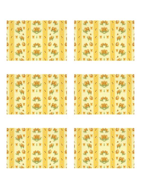 ambbi collections printed polyester placemat set of 6 pcs - 13879788 - Standard Image - 0