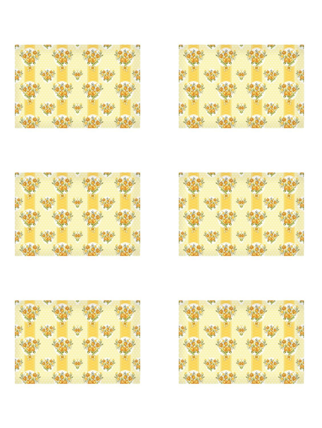 ambbi collections printed polyester placemat set of 6 pcs - 13879789 - Zoom Image - 0