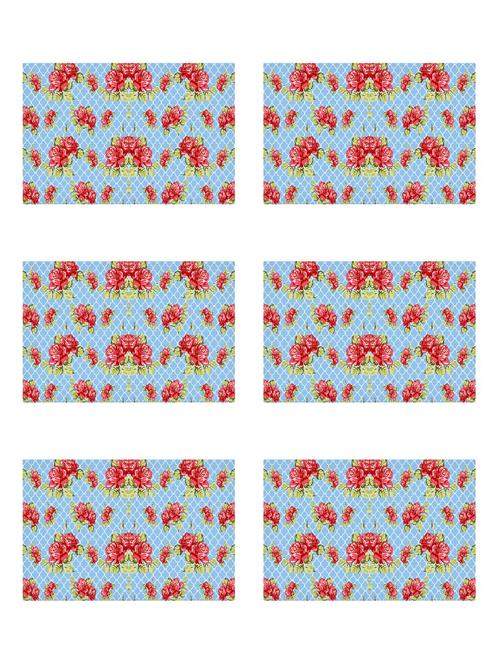 ambbi collections printed polyester placemat set of 6 pcs - 13879790 - Standard Image - 0