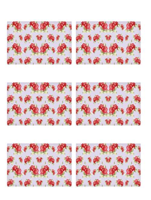 ambbi collections printed polyester placemat set of 6 pcs - 13879796 - Standard Image - 0