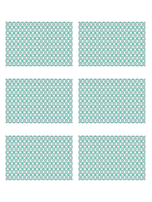 ambbi collections printed polyester placemat set of 6 pcs - 13879800 -  Standard Image - 0