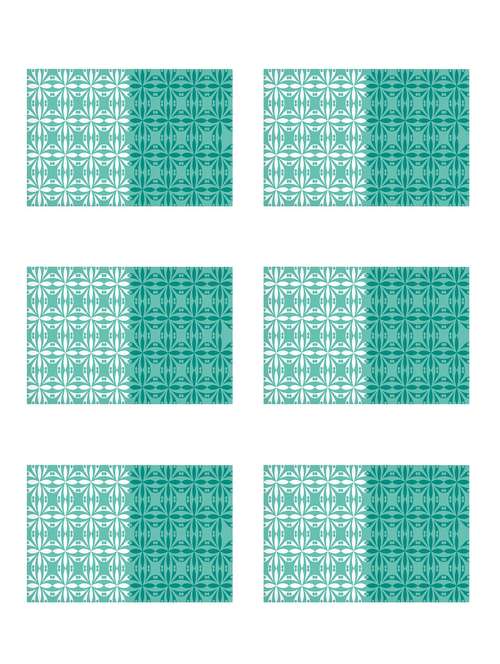 ambbi collections printed polyester placemat set of 6 pcs - 13879803 -  Standard Image - 0