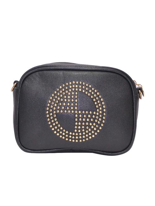 black leatherette regular pouch - 13884925 - Standard Image - 0