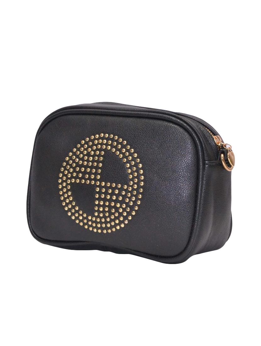 black leatherette regular pouch - 13884925 - Standard Image - 3