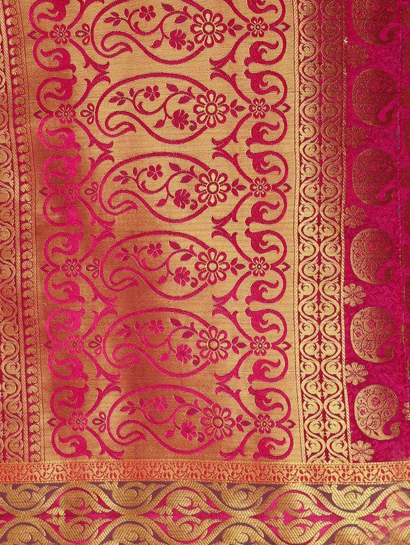 blue kanjivaram silk saree with blouse - 13885640 - Standard Image - 3