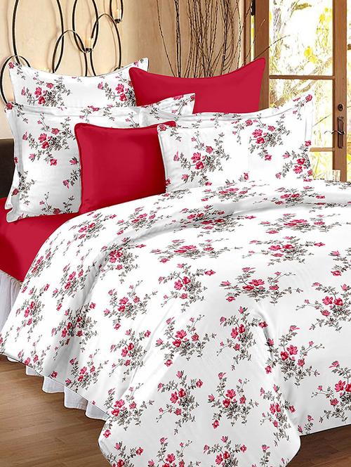 ahmedabad cotton comfort cotton king size bedsheet with 2 pillow covers - 13894991 -  Standard Image - 0