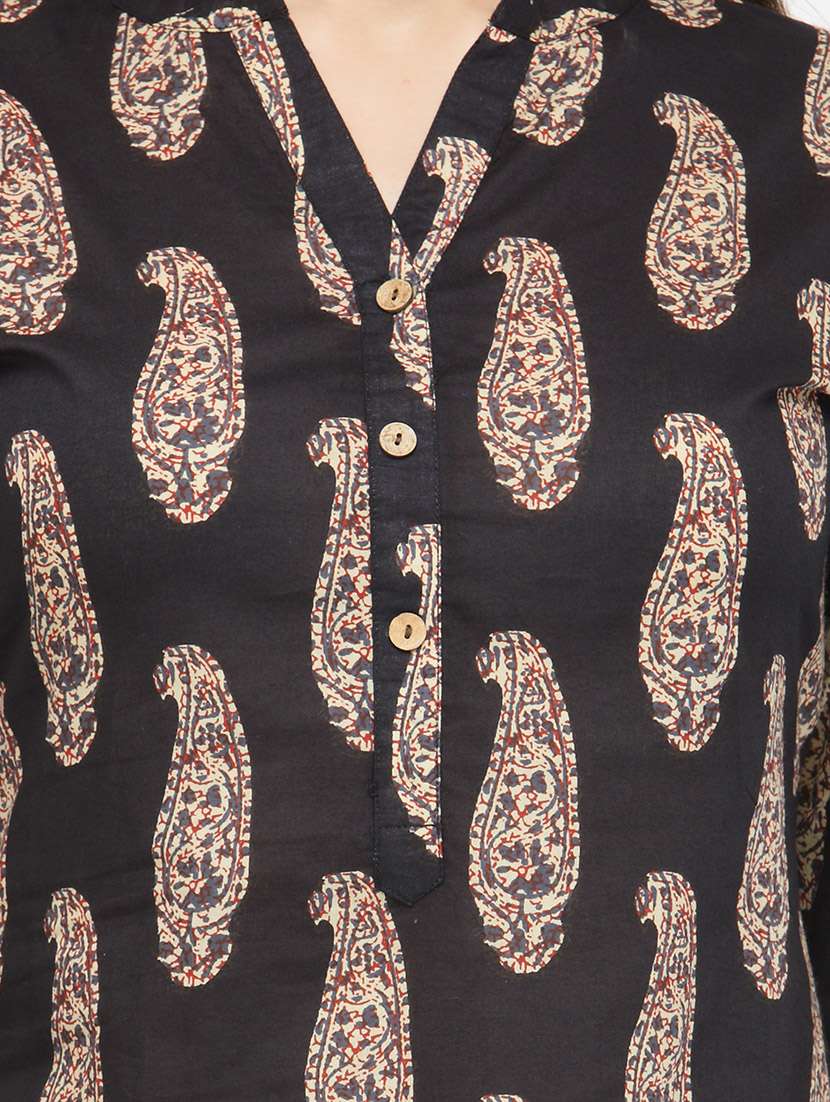 paisley printed kurta pant set - 13896251 -  Standard Image - 3