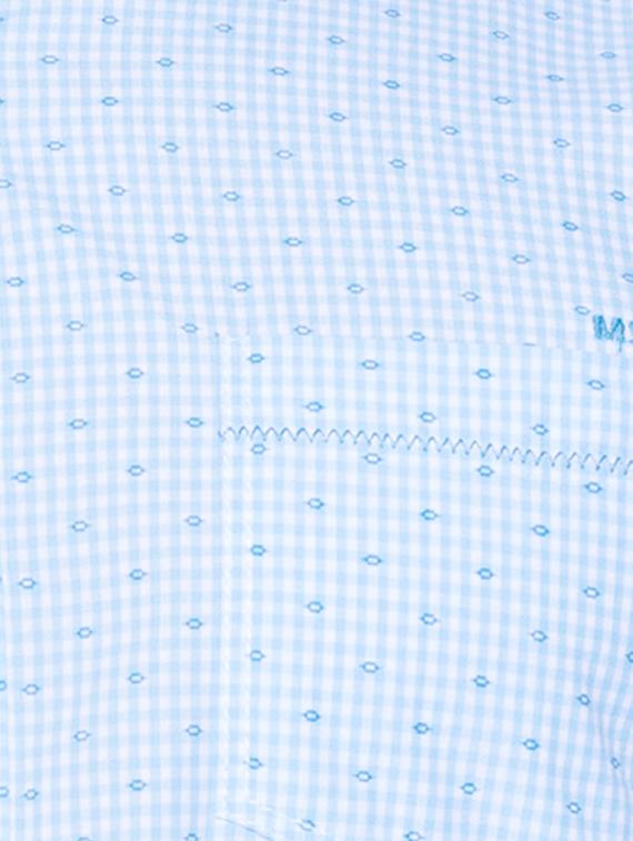 blue cotton casual shirt - 13900652 - Standard Image - 3
