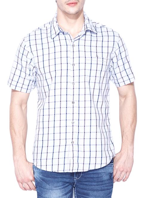 blue cotton casual shirt - 13900661 - Standard Image - 0