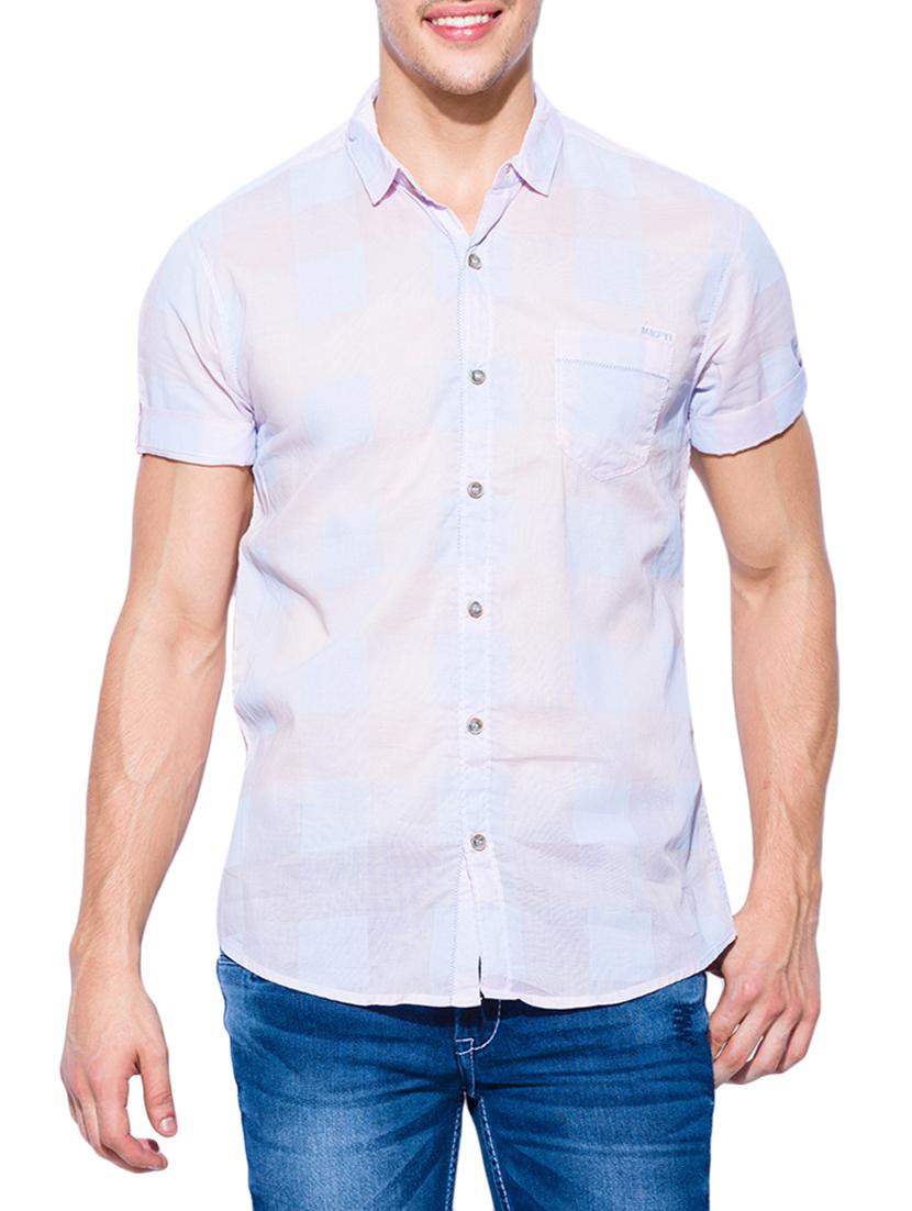 pink cotton casual shirt - 13900665 -  Zoom Image - 0