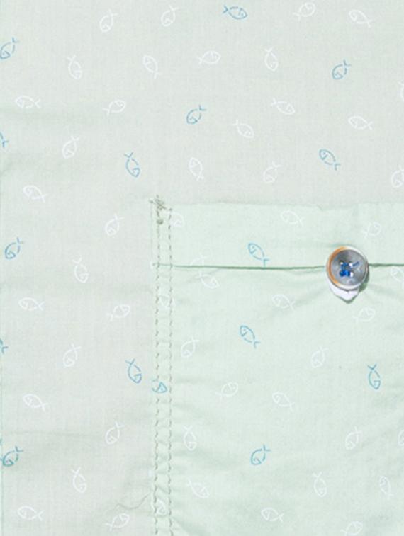 light blue cotton casual shirt - 13900715 - Standard Image - 3