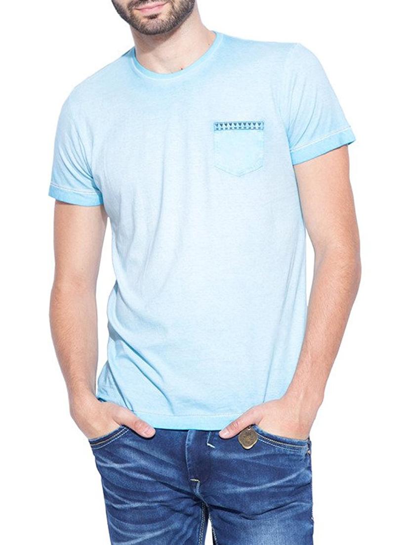 blue cotton t-shirt - 13900798 - Zoom Image - 0