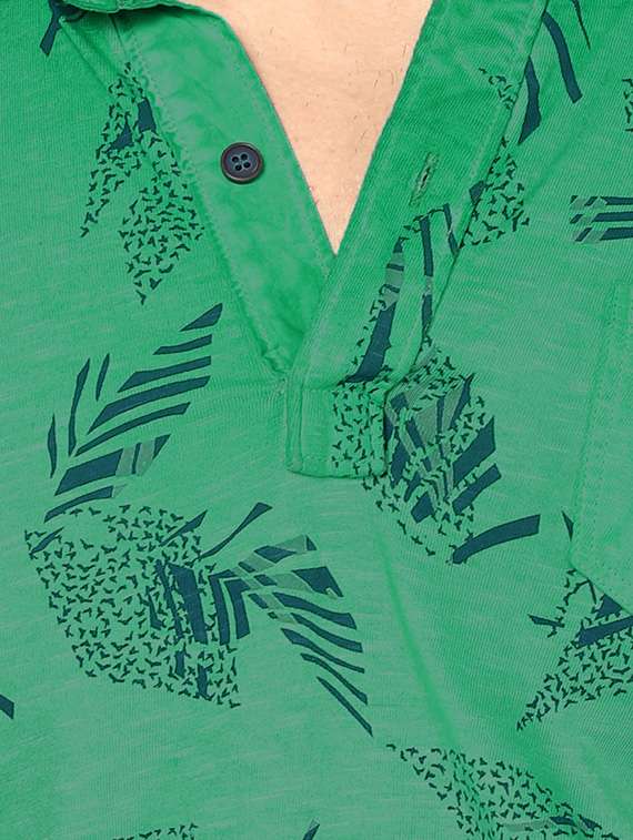 green cotton t-shirt - 13900800 - Standard Image - 3