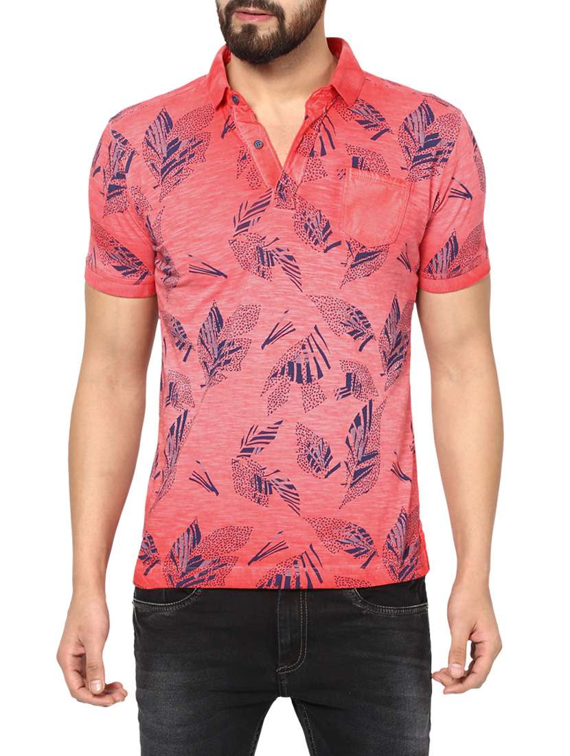 red cotton t-shirt - 13900801 - Zoom Image - 0