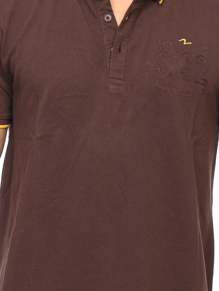 brown cotton t-shirt - 13900813 - Standard Image - 3