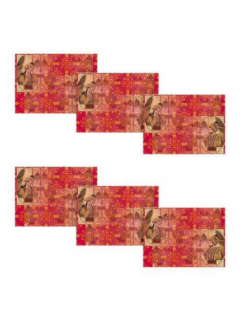 ambbi collections printed polyester table mat set of 6 pcs - 13902733 -  Standard Image - 0