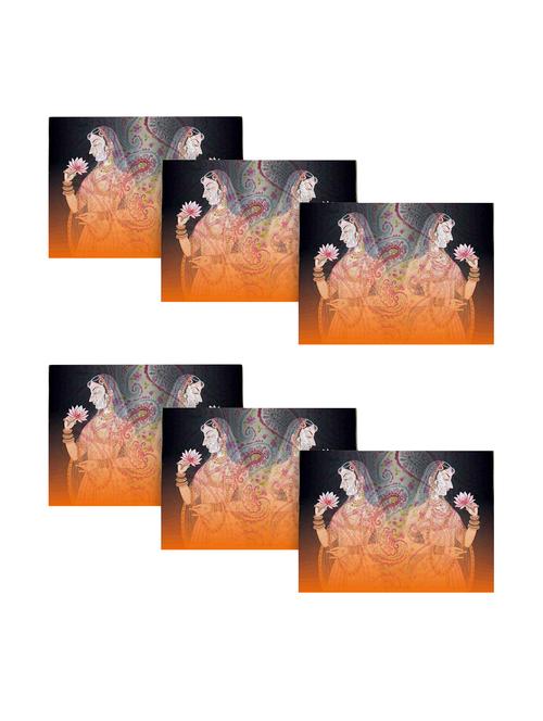 ambbi collections printed polyester table mat set of 6 pcs - 13902737 - Standard Image - 0