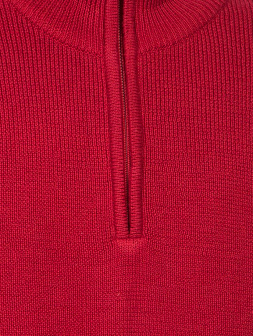 solid red cotton pullover - 13910124 - Standard Image - 3