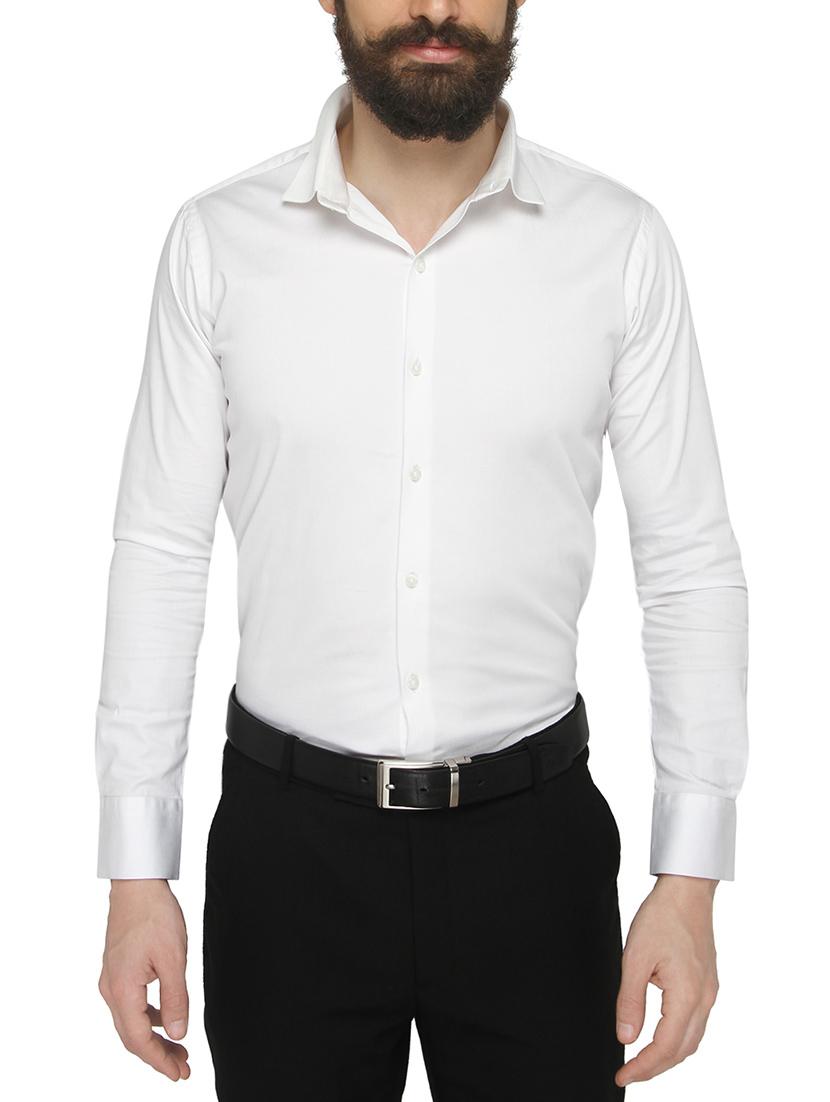white cotton formal shirt - 13911007 - Zoom Image - 0