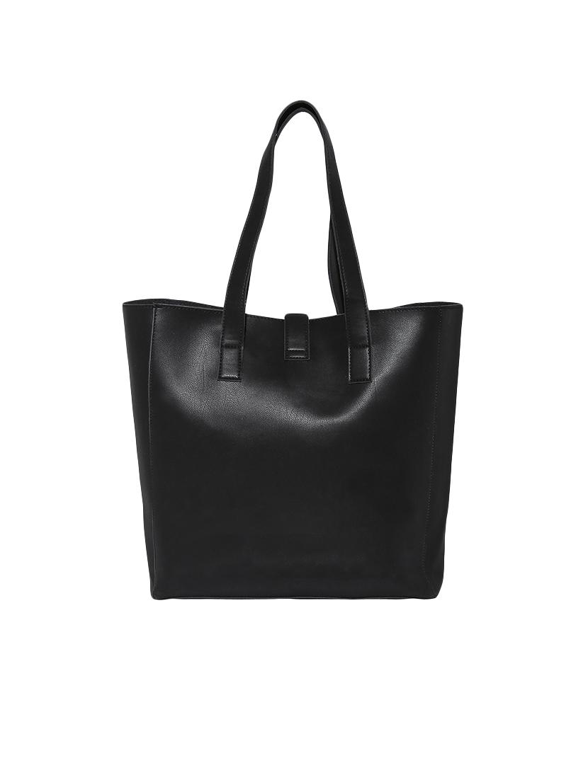 black leatherette regular tote - 13916867 - Standard Image - 3