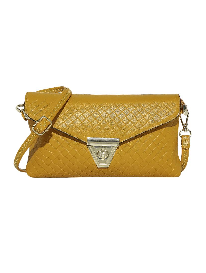 yellow leatherette regular clutch - 13916879 - Zoom Image - 0
