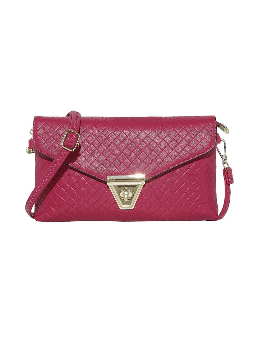 pink leatherette regular clutch - 13916881 - Zoom Image - 0