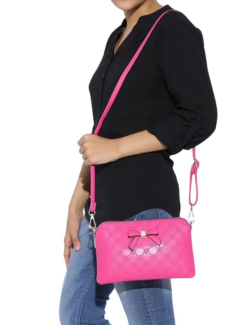 pink leatherette  regular clutch - 13916882 -  Standard Image - 3