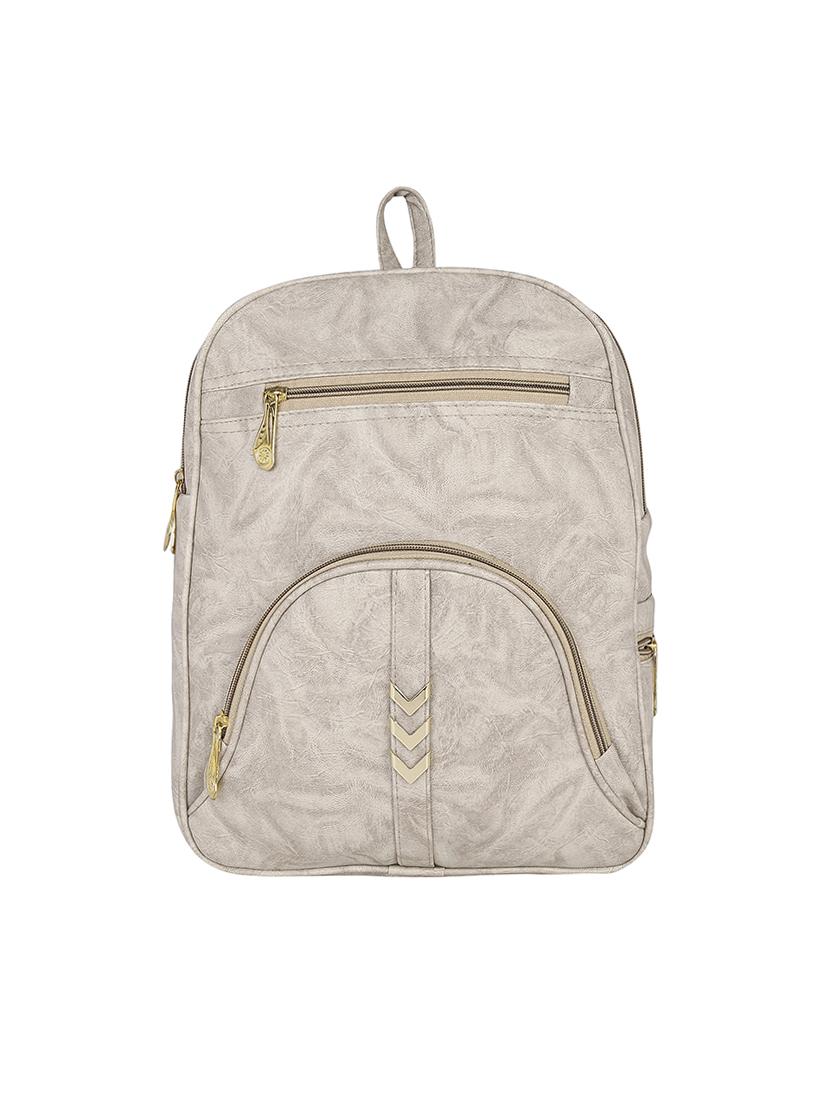 beige leatherette backpack - 13916968 - Zoom Image - 0