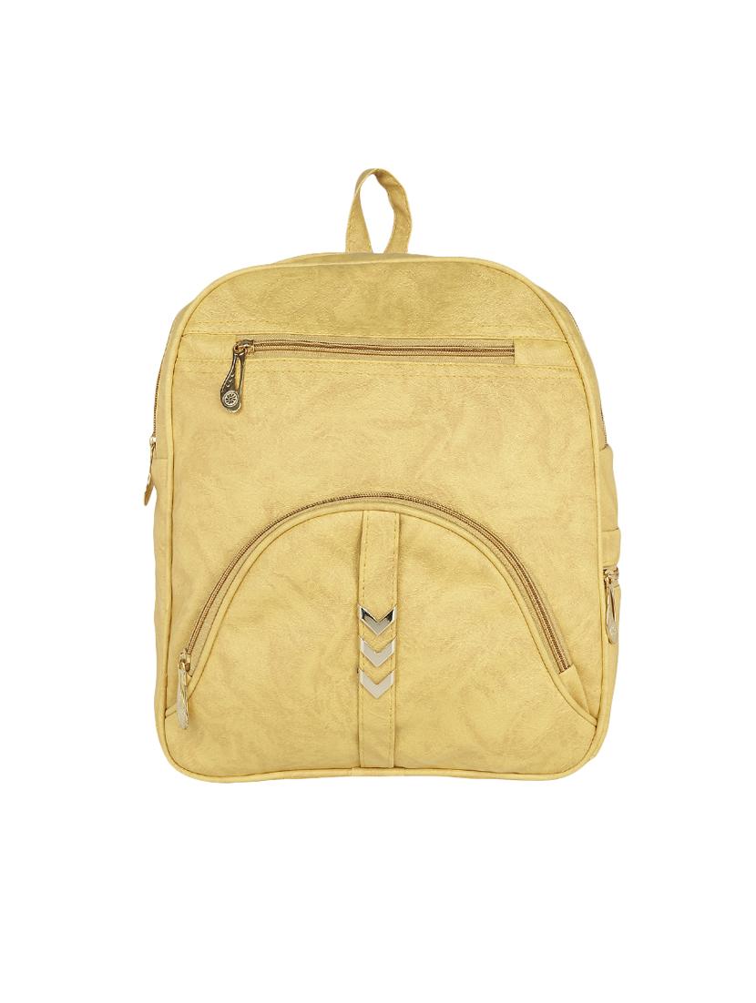yellow leatherette backpack - 13916970 -  Zoom Image - 0