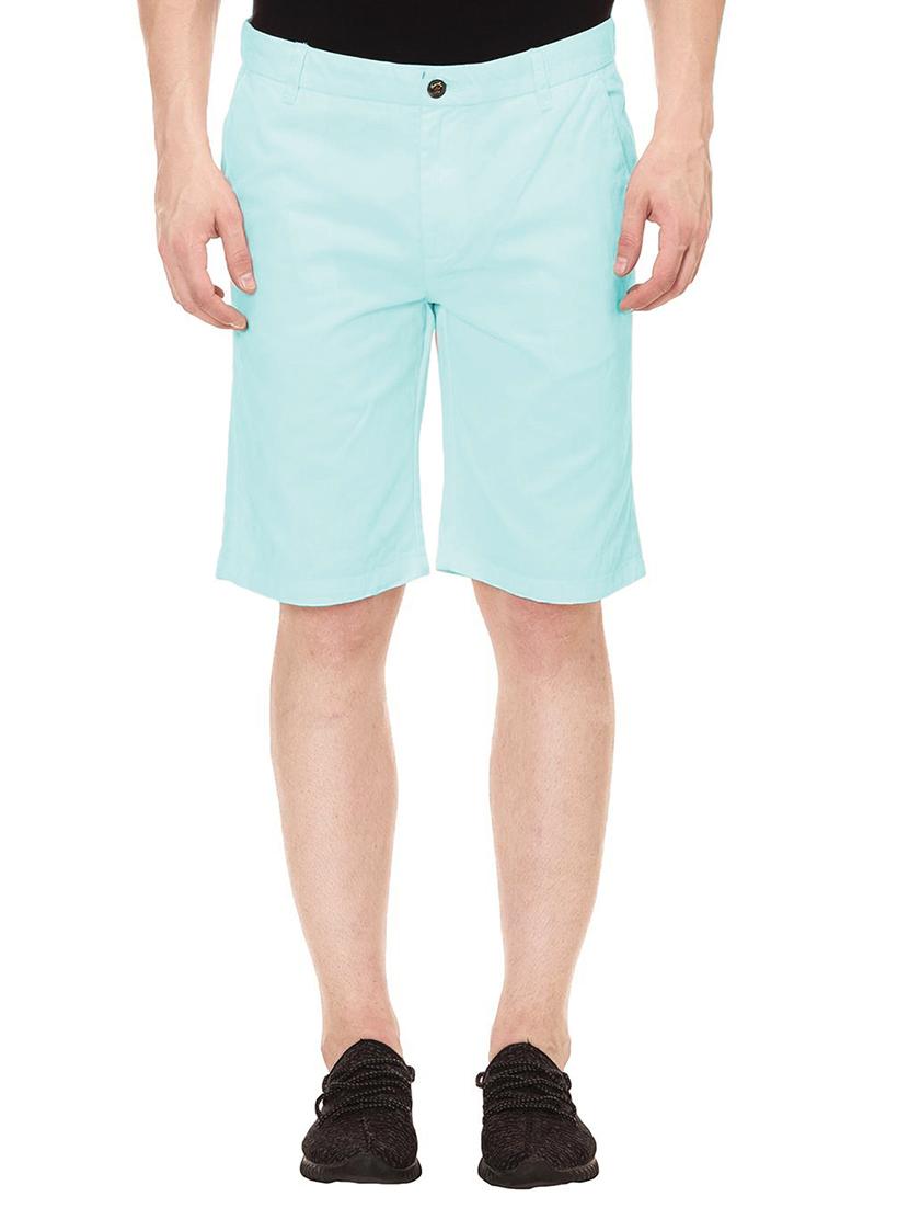 light blue cotton shorts - 13917789 -  Zoom Image - 0