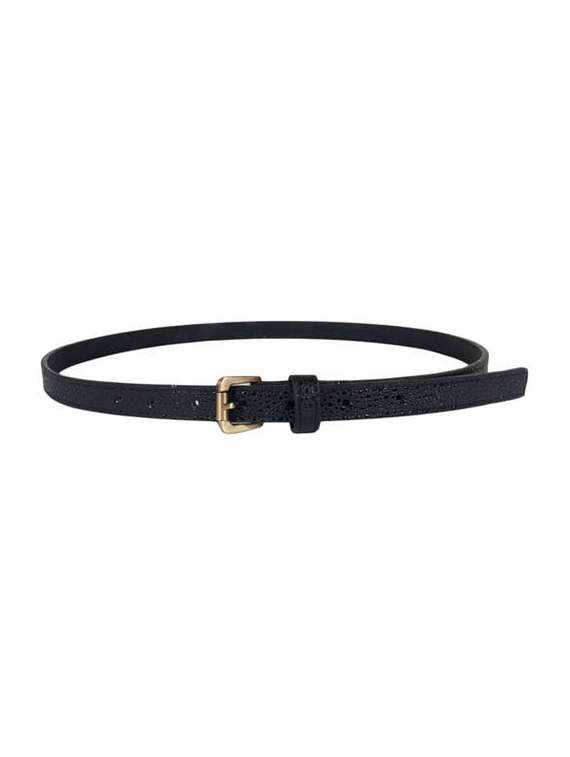 black leather belt