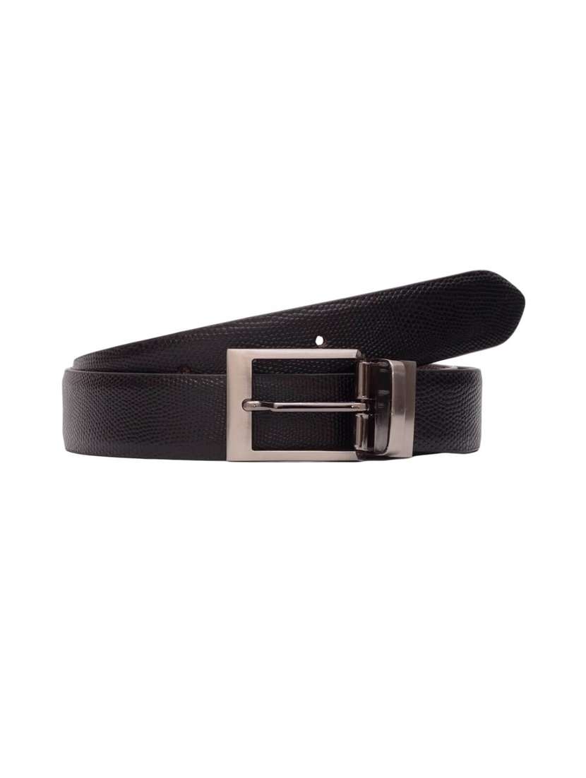 black leather belt