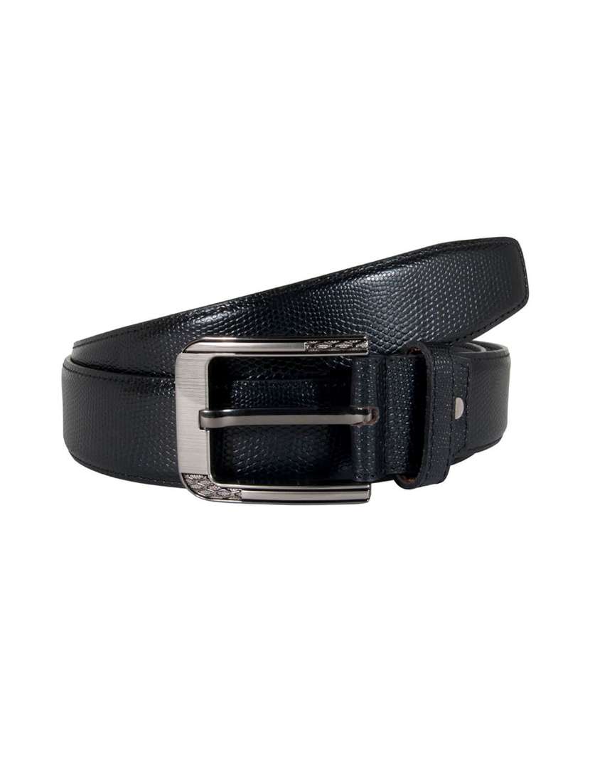 black leather belt
