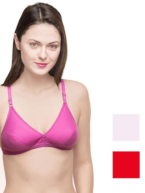 set of 3 floral patch bra - 13925453 - Zoom Image - 0