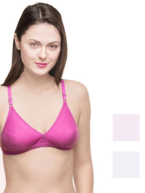 set of 3 floral patch bra - 13925454 - Standard Image - 0