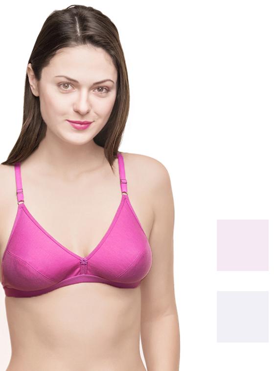 set of 3 floral patch bra - 13925454 - Zoom Image - 0