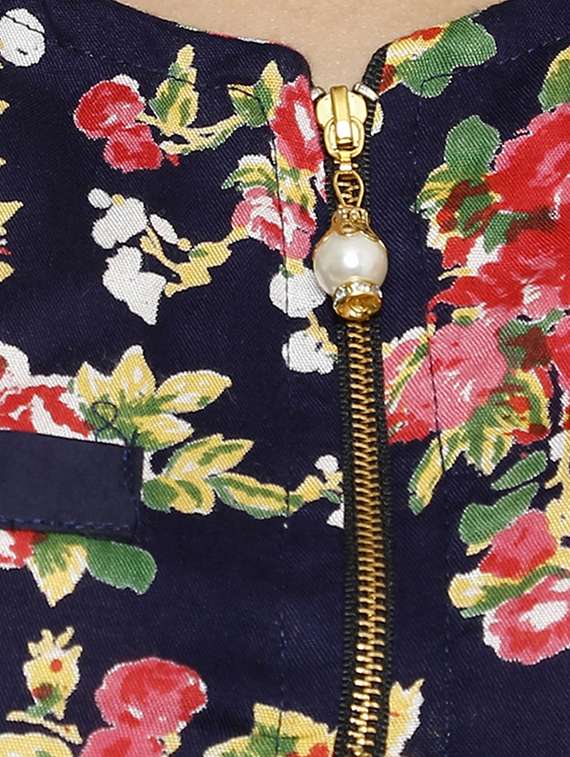 multicolored floral printed rayon regular top - 13932484 - Standard Image - 3