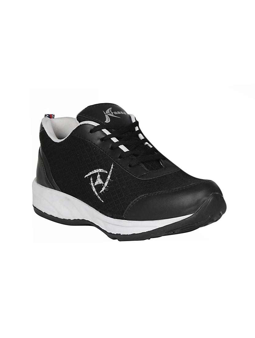 black mesh lace up sport shoes - 13932659 - Zoom Image - 0