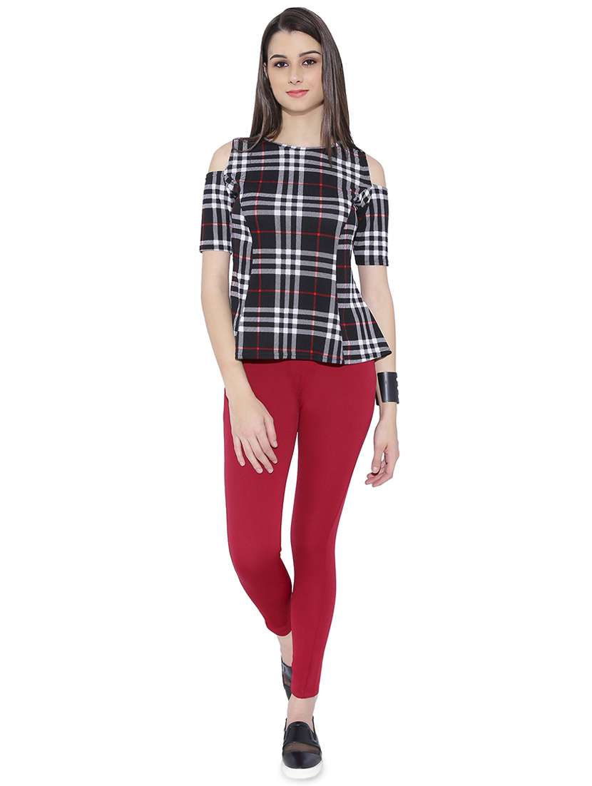 women's a line round neck top - 13933686 -  Standard Image - 3